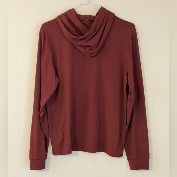 BURLEBO Men's Burgundy Maroon Hoodie - Picture 3 of 3